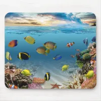 Ocean Underwater Coral Reef Tropical Fish Mouse Pad