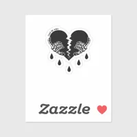 Tear Me Apart Emotional Dark Tone Sticker