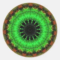 emerald circle Sticker