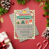 Christmas Cookie Exchange & Recipe Swap Party Acrylic Invitations