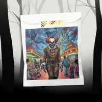 Spooky Clown at Carnival Comic Style Favor Bag