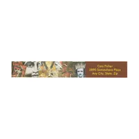 Vintage Halloween Collage Wrap Address Labels