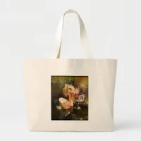 Floral Collage Large Tote Bag