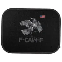 F-Caw-F Cow Funny Bird USA Vintage Flag Funny Humo Car Floor Mat