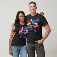 Red White Boom Monster Truck Tee
