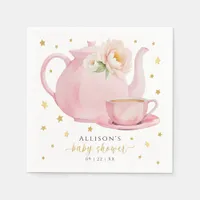 Tea Party Baby Shower Napkins