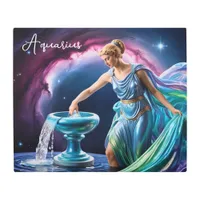 Goddess Aquarius | The Water Bearer Rainbow Metal Print