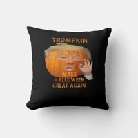 Trumpkin Pumpkin Make Halloween Great Again  Throw Pillow