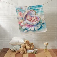 Coastal Girl's Baby Shower  Baby Blanket