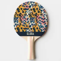 Leopard Pattern Ping Pong Paddle