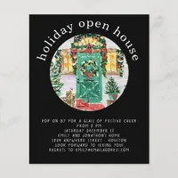 PAPER | Holiday Open House Party Black Flyer