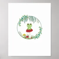 Cottagecore Aesthetic Kawaii Frog Goblincore Cute  Poster
