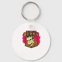Eat Drink And Be Scary Frankenstein Halloween Crea Keychain