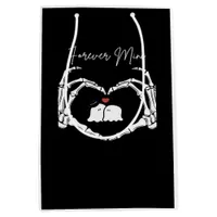 Mine, Valentines Day Classic - Skeleton Hands Hear Medium Gift Bag