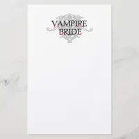 Vampire Bride Stationery