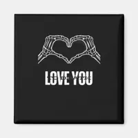 To Death - Skeleton Heart Hands Classic Magnet