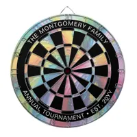 Colorful Pastel Abstract Art Personalized Dart Board