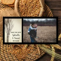 Dried Barley Country Farm Wedding Save the Date