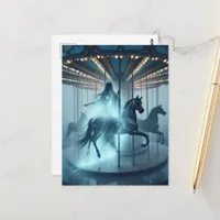 A Ghost on the Carousel Postcard