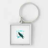 Crow F-Caw-F Funny Bird Retro Keychain