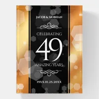 Elegant 49th Copper Wedding Anniversary Paperweight