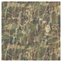 Camouflage Green and Brown Hunting Fishing Camo Fabric