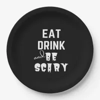 Eat Drink And Be Scary Classic Style Paper Plates