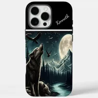 Wolf's Moonlit Howl iPhone 16 Pro Max Case