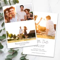 Minimalist Multi Photo Wedding Save The Date