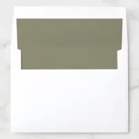 Olive Green Wedding Envelope Liners