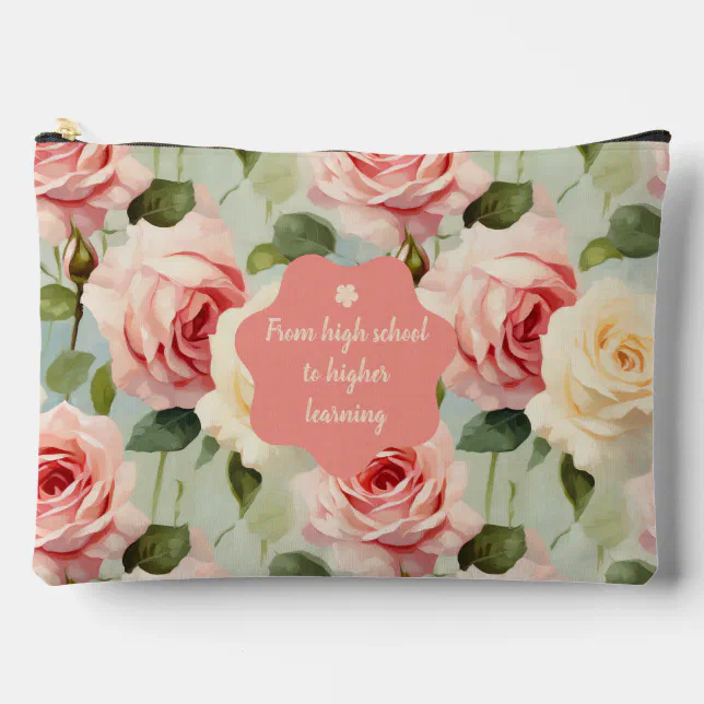 Roses Floral Pattern  Accessory Pouch