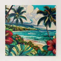 Pretty Hawaiian Island themed Jigsaw Puzzle