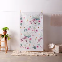 Flower Unicorn Pattern Fabric