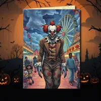 Happy Halloween | Spooky Clown Card