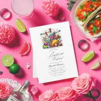 Fiesta Bachelorette Weekend with Tacos & Tequila Invitation