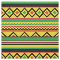 African Kente Geometric Bold Pattern Fabric
