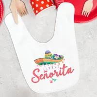 Little Señorita Baby Bib – Festive Sombrero Cinco 