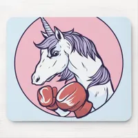 Boxing Unicorn Mouse Pad