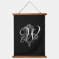 Personalized Monogram Initial  Hanging Tapestry