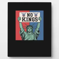 No Kings Classic Patriotic Style Plaque