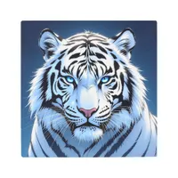 Blue eyed White Tiger Ai Art