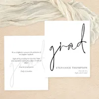 PAPER Modern Script Graduation Announcement 