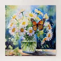 Vase of Daisies Pretty Floral   Jigsaw Puzzle