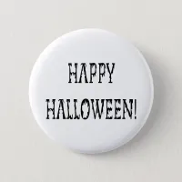 Happy Halloween Deadworld Text Pinback Button