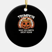 Trumpkin Make Halloween Great Again Funny Ceramic Ornament