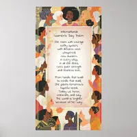 International Women's Day Poem Poster