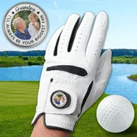 Golfer Biggest Fan - GRANDPA - Personalized Photo Golf Glove