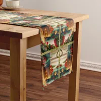 Festively decorated room, traditional Christmas  Short Table Runner