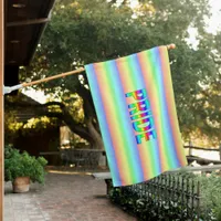 LGBTQIA Rainbow House Flag