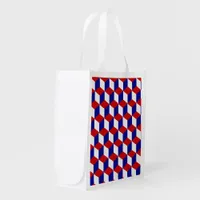 Polyester Bag - Red White and Blue illusion